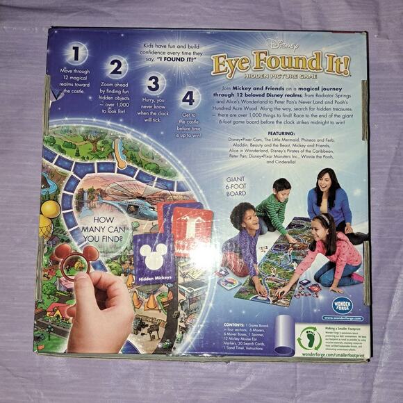 Disney "Eye Found It" Board Game Giant 6 foot Board Lightly Used and Complete - Picture 4 of 9